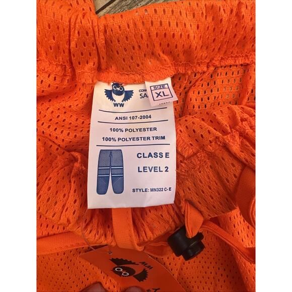 High Visibility Mesh Pants Orange XL Class E Level 2 Concern for Safety - Picture 4 of 10